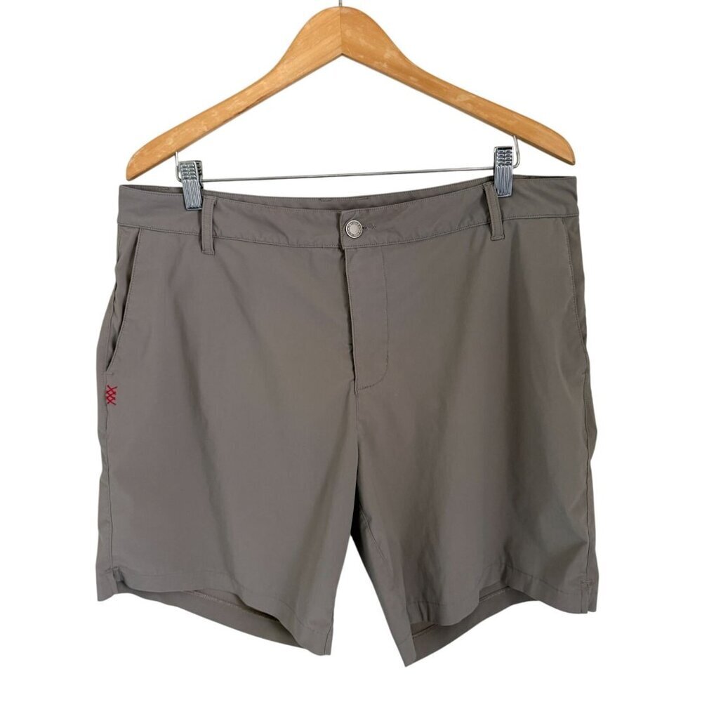 Rhone Mens 8" Commuter Shorts Size 34 Gray Stretch Lightweight Tailored Fit